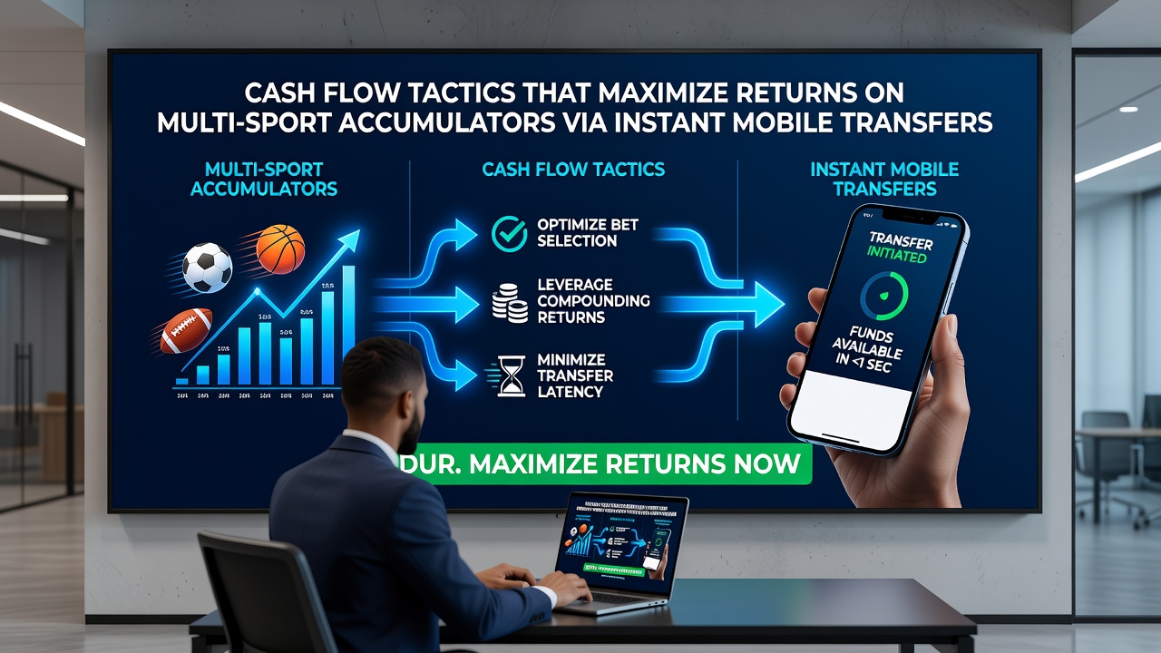 Close-up of smartphone screen showing real-time cash flow management for multi-sport accumulator bets during a live horse racing event