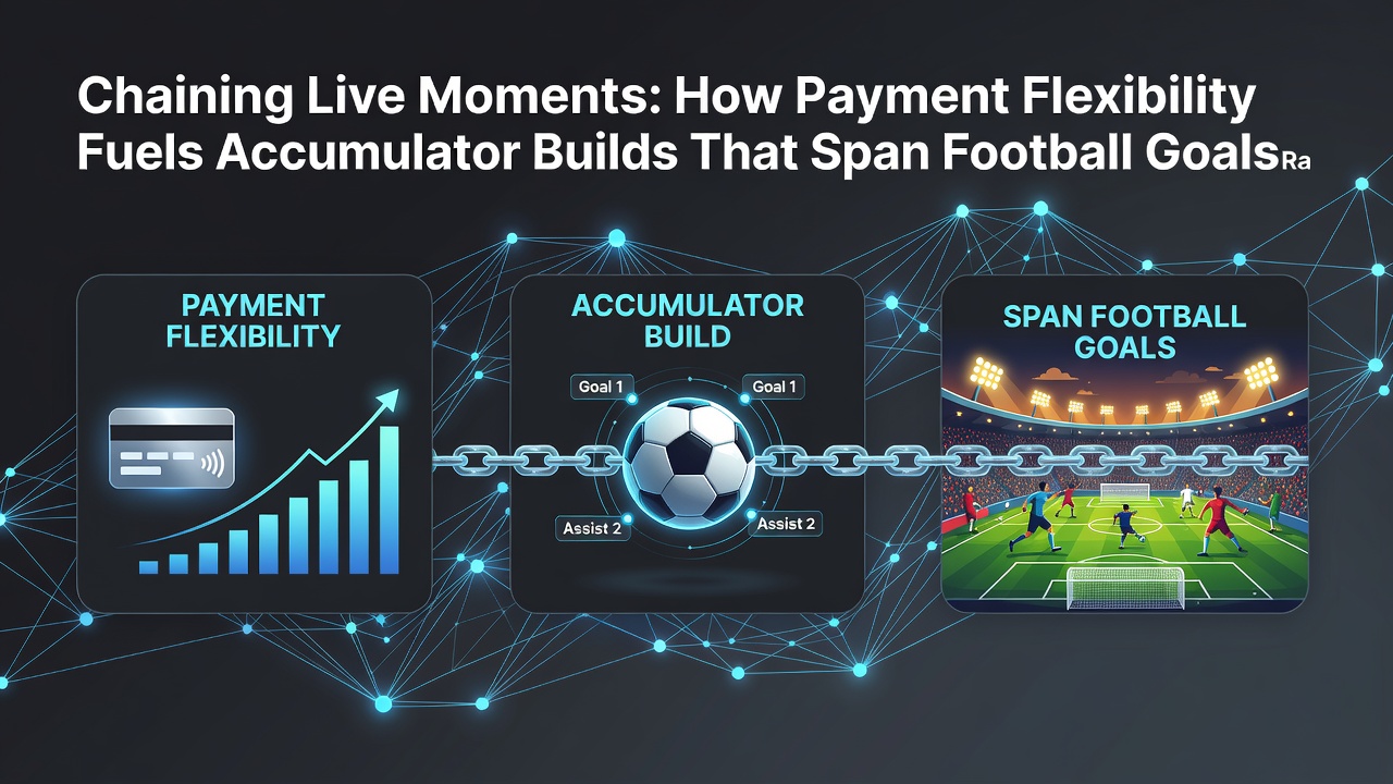 Close-up of mobile screen displaying accumulator slip with football, racing, and casino legs plus instant payment success notification