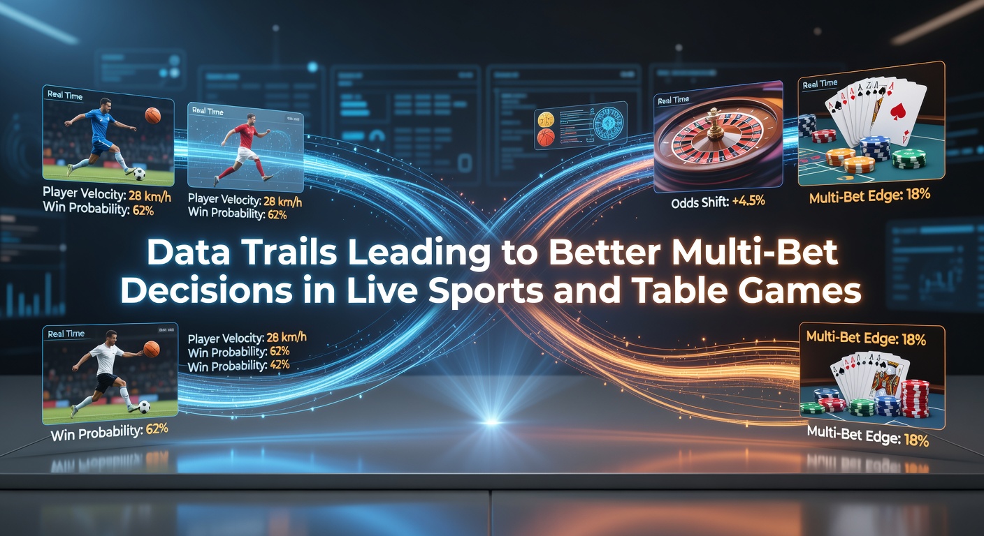 Data visualization showing real-time betting trails across sports and table games interfaces