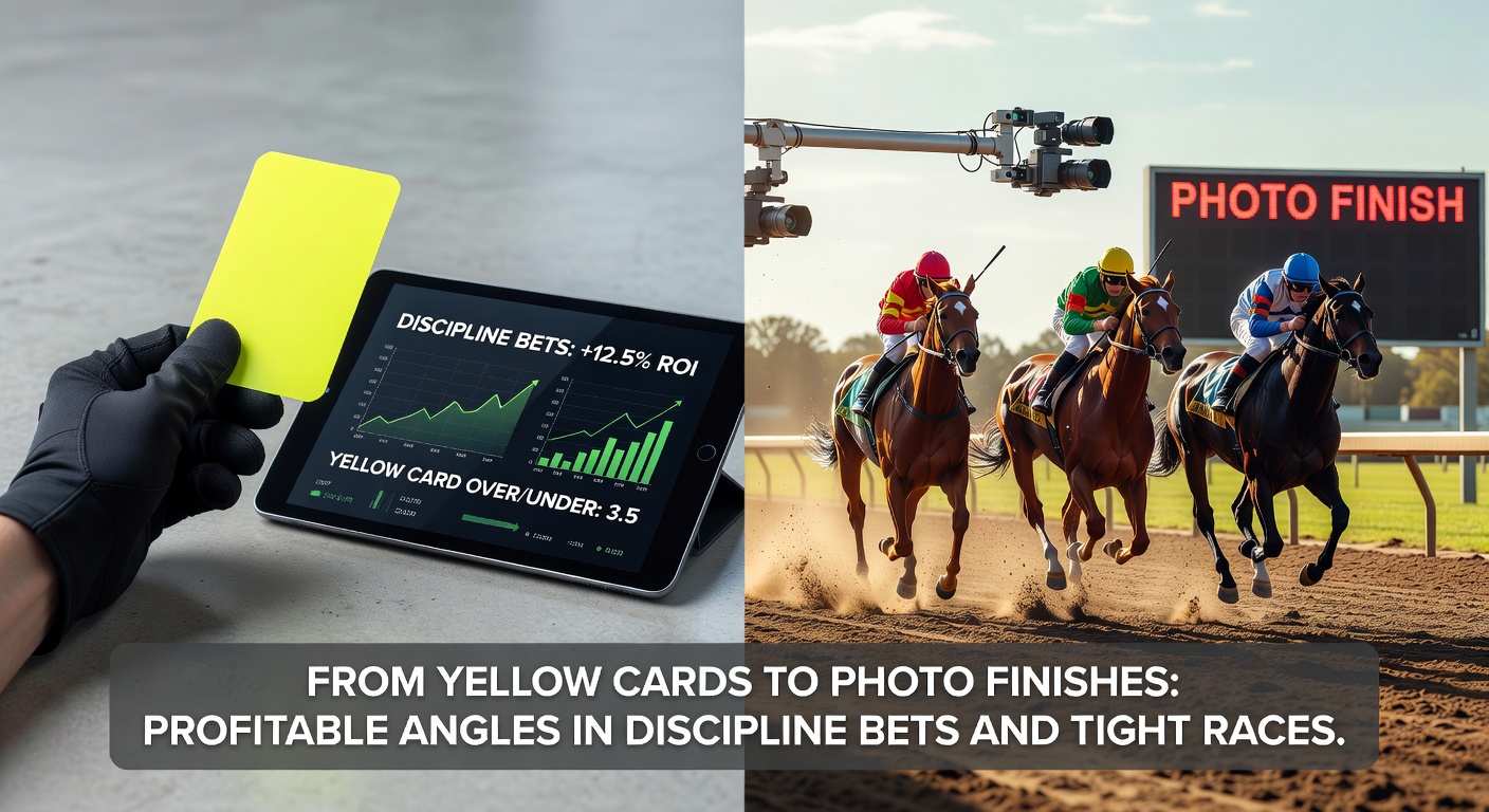 Dramatic photo finish in a horse race, with horses necks apart as judges review the tight verdict