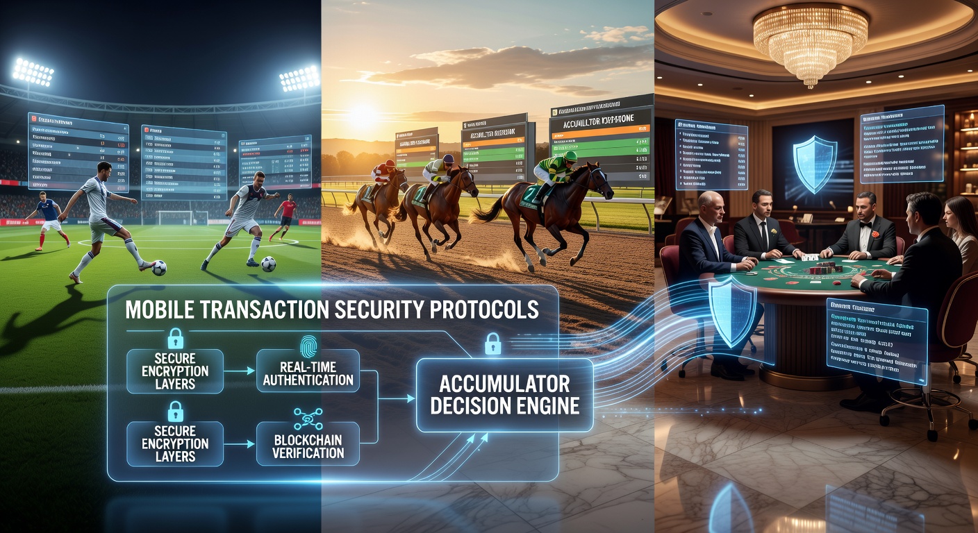Mobile betting interface showing secure transaction protocols during accumulator selection