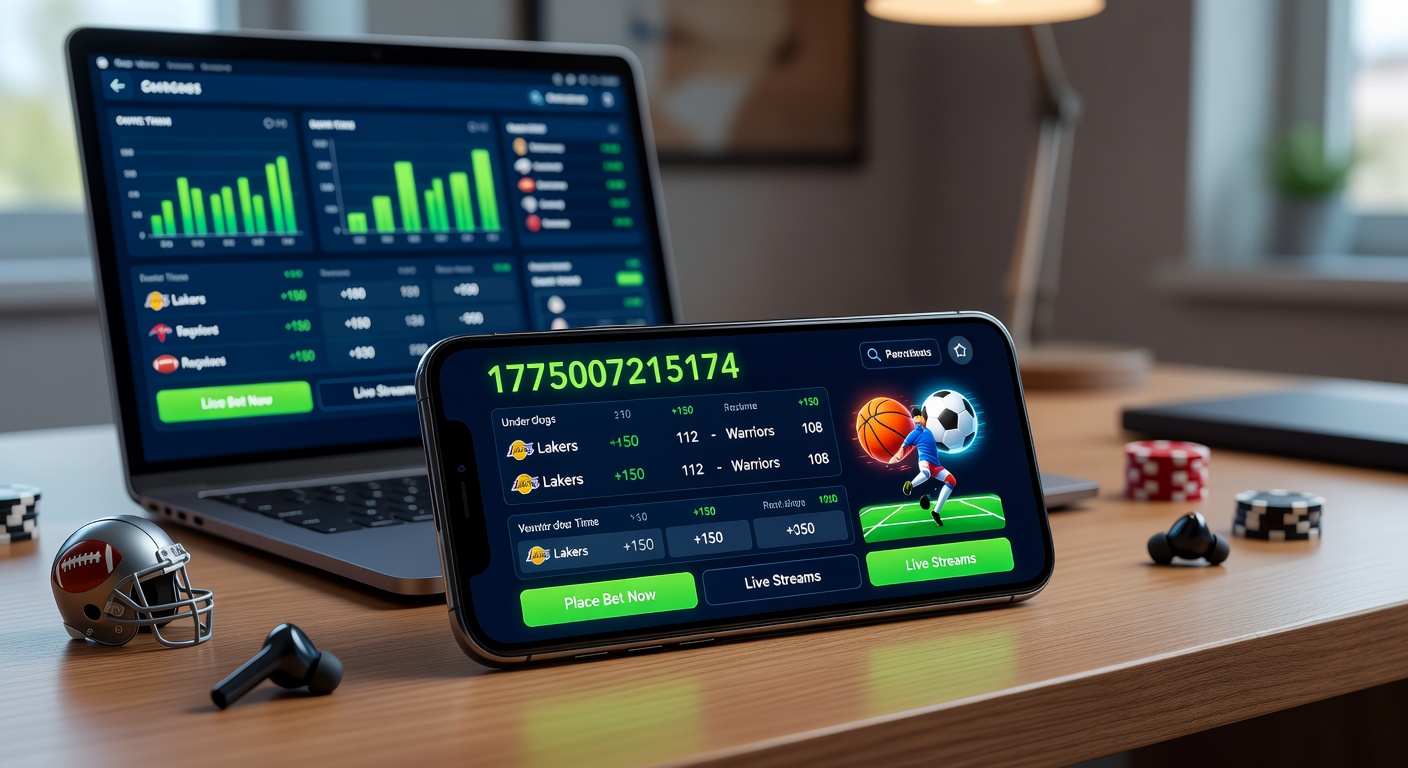 Digital interface showing live sports betting odds on a smartphone screen during a major soccer match