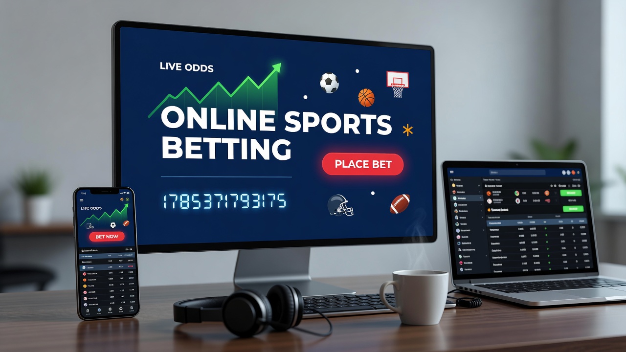 Online sports betting interface showing live odds for football and horse racing events