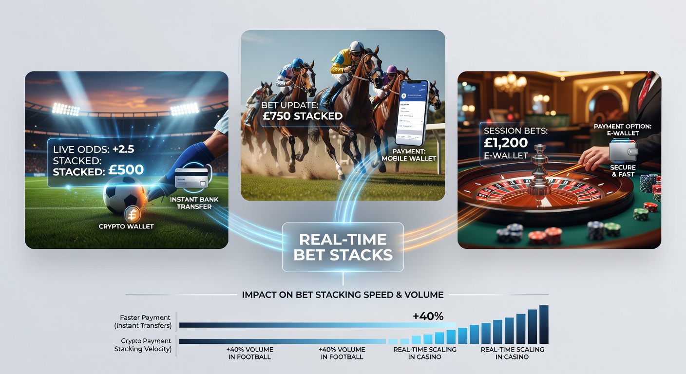 Digital payment interfaces displaying instant deposit options during live sports and casino betting sessions