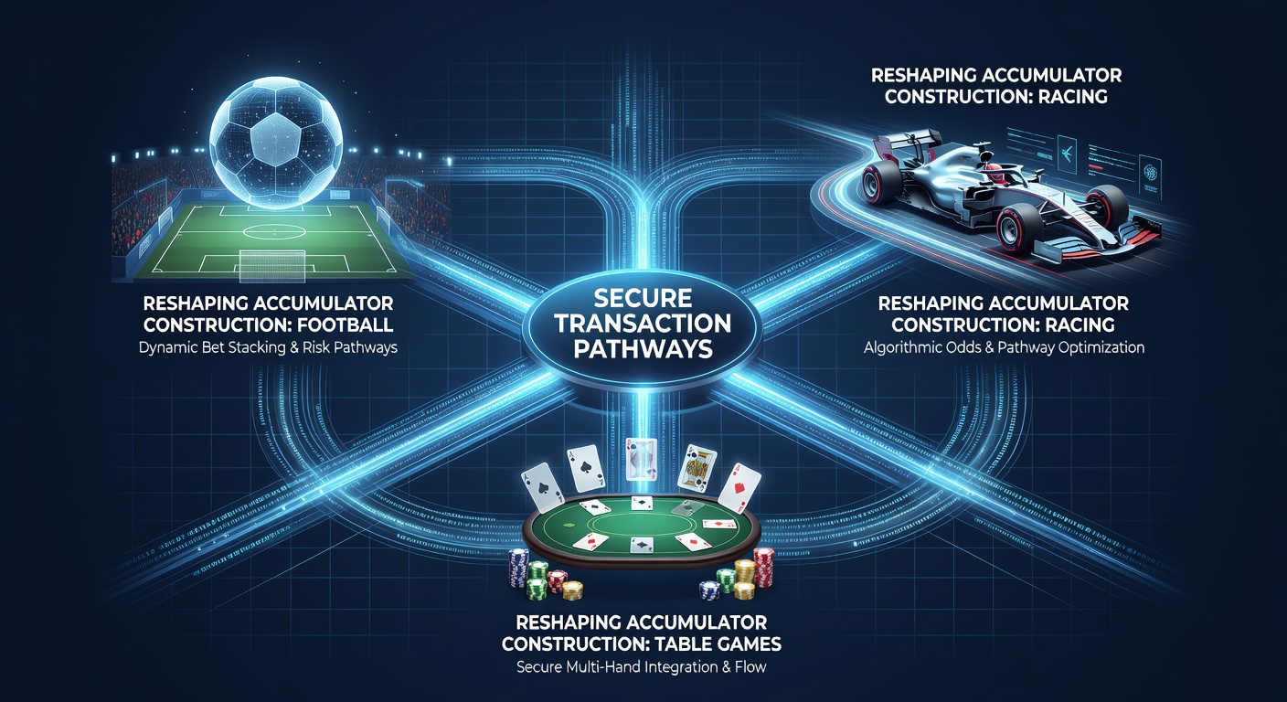 Accumulator construction interface showing combined football, racing, and table game selections