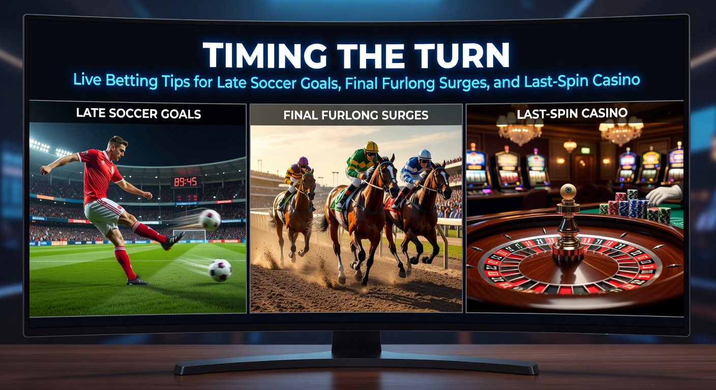 Close-up action of a soccer net rippling from a late strike, a horse thundering down the home straight, and a casino wheel halting on black in dramatic fashion